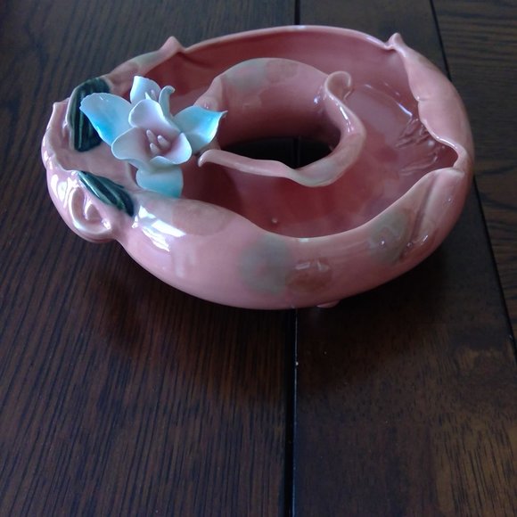 S/3 Vintage Ucagco Ceramics Japan Porcelain bud vase centerpiece/candleholders - Picture 2 of 15